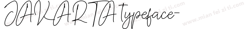 JAKARTA typeface字体转换
